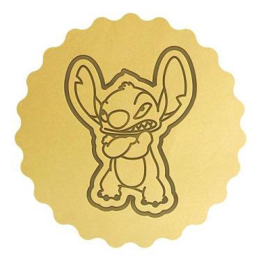 Imagem de Cortador Biscoito Lilo Stitch Bravo Braços Cruzados - DOCE IMPRESSO,  