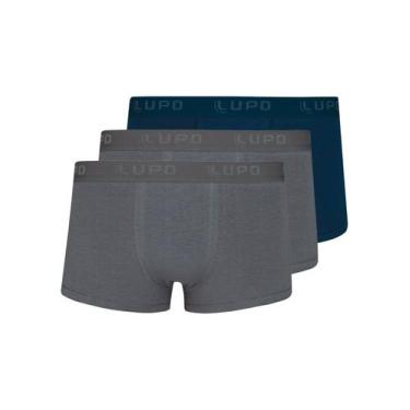 Imagem de Kit com 3 Cuecas Sunga Lupo 480-002 Colorido, Chumbo, G