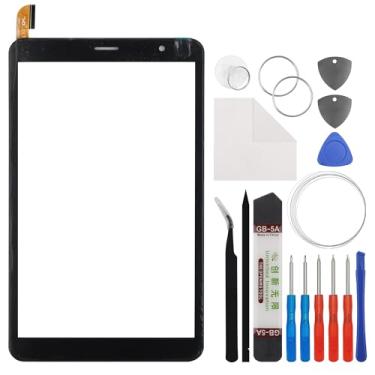 Imagem de E-yiiviil Painel digitalizador de tela sensível ao toque (sem tela LCD) compatível com dispositivos Sky PAD 8 Pro (51 pinos) 8 polegadas com ferramentas