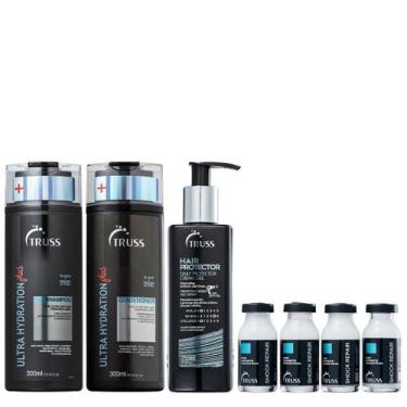 Imagem de Truss Ultra Hydration Plus+ Kit Shampoo Condicionador Shock Repair e H