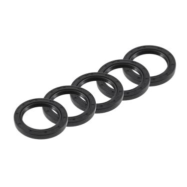 Imagem de REPAIROCK Vedação de óleo universal TC borda dupla W anel de vedação de mola de aço vedação do eixo rotativo 40 x 56 x 7 mm alta pressão NBR borracha preta 5 peças