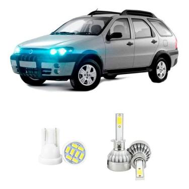 Imagem de Lampada Led Farol Alto Fiat Palio Adventure 2005-08 20000lm - V10, Bra