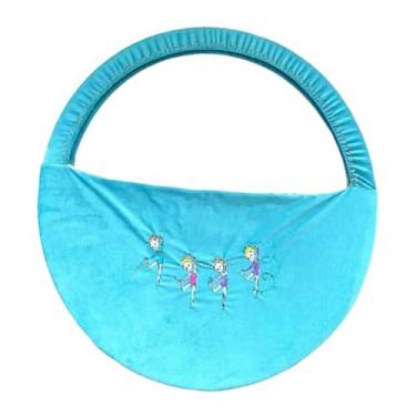 Imagem de Colaxi Equipamento de ginástica Organizador de ginástica Totão de argola de ginástica, ginástica Bolsa de equipamentos de ginástica de ginástica de ginástica, Blue and M