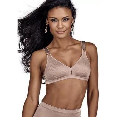 Imagem de Sutiã Olimpo Bourbon Demillus 61096/61196 Microfibra Cotelê, Bege rosa