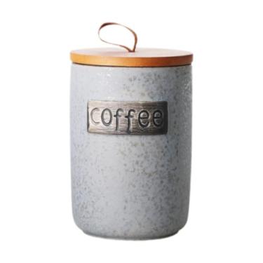 Imagem de YWJLQH Jarra de biscoito de vasilha de café, lata de chá, recipiente de armazenamento de alimentos para cereais de especiarias de doces, CafÉ