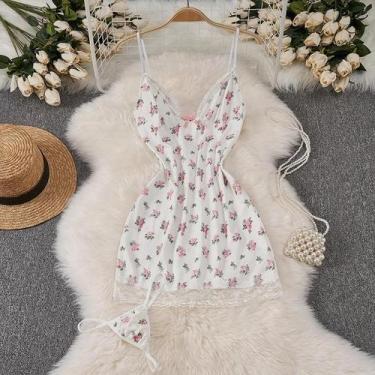 Imagem de Cosplay Empregada Coelhinha - Macacão Fino em Lingerie com Abertura na