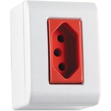 Imagem de Caixa de Sobrepor LizFlex com 1 Tomada 2P+T de 20 Ampères e 250 Volts 