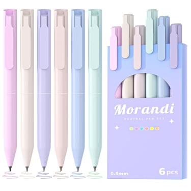 Imagem de KatchOn, Conjunto de canetas de gel coloridas – 12 peças, pacote com 2 | Canetas coloridas de 0,5 mm para anotações | Canetas de gel de ponta fina de secagem rápida para material de volta às aulas |