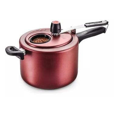 Imagem de Panela de Pressão Antiaderente 4.5 L com Visor MTA Cereja 6023