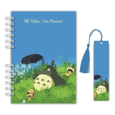 Imagem de Planner Diário de Leitura – Edição Meu Amigo Totoro | Capa Dura + Marcador com Tassel + Marcador Magnético