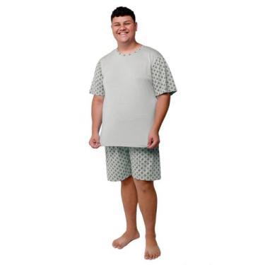 Imagem de Pijama Masculino Plus Size de Verão Manga Curta e Shorts - DIONES, Cin
