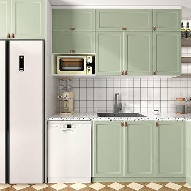 Imagem de Skyblur Papel de parede de contato verde sólido para quarto, sala de estar, papel de parede removível, à prova d'água, papel de contato para armários, prateleiras, locatários, decoração de parede 43 x