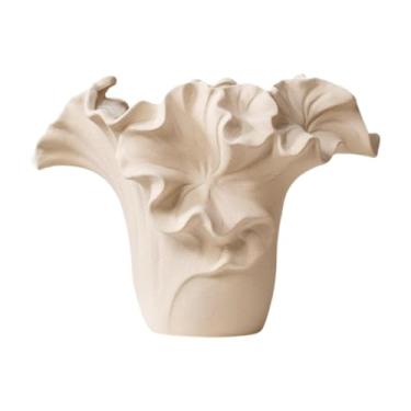 Imagem de XLWLLNJ Vaso de cerâmica para flores, vaso de porcelana, exibição minimalista, feito à mão, elegante, boho, de plantas para casa, escritório, mesa, decoração, Style B
