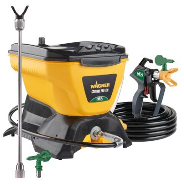 Imagem de Wagner Kit Pulverizador De Tinta Control Pro 130 2422951, Airless Alta Eficiência Com Baixo Overspray E Extensão 30 Cm, Ponta 515/413 Para Grandes Projetos, Amarelo