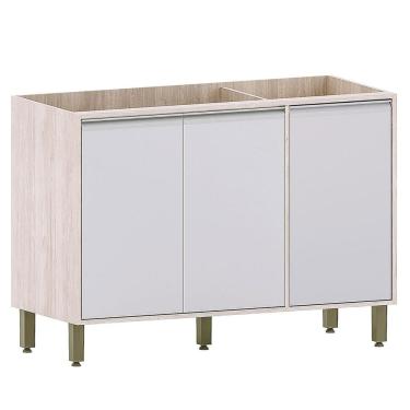 Imagem de Balcão de Pia 120 cm para Cozinha 3 Portas Atenas