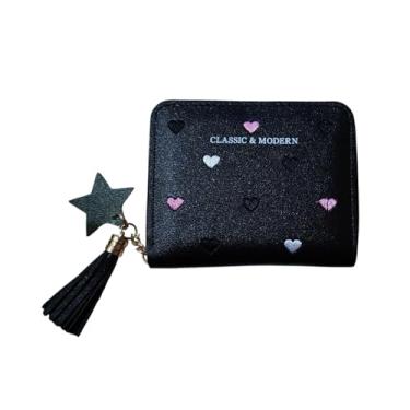 Imagem de Carteira de Mão Feminina com Pingente - Elegante e Perfeita pra uso Diário ou Festa (Preta)