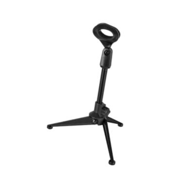 Imagem de Generic Suporte para microfone de mesa, tripé portátil, suporte para microfone ajustável para gravação, podcast, jogos, reuniões, transmissão