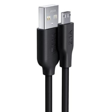 Imagem de Cabo De Dados V8 1M 2.1A Pvc Cab236-14-1 - 1Hora