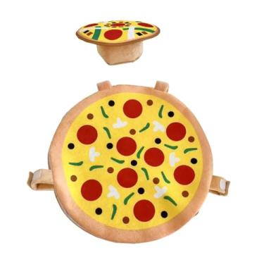 Imagem de Wzmzjy Fantasia de Pizza de Halloween com Chapéu Decorativo, Fantasia de Cosplay de Carnaval, para Adultos