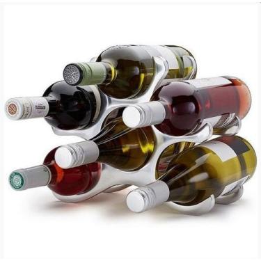 Imagem de Adega Rack em Inox para Vinhos 6 Garrafas - no-brand