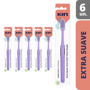 Imagem de Escova Dental KIN  Cerdas Extra Suave  6 unidades