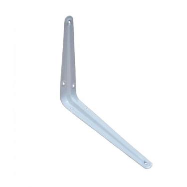 Imagem de Kit 6 Cantoneira de Aço 8x10" Branca para Prateleira - MISTER