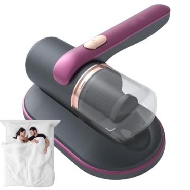 Imagem de Rrlihjgu Aspirador de Colchão | Aspiradores de Mão | 10kPa Sucção 68W Máquina de Limpeza Portátil para Cabelo de Animal Estofamento Colchão Carro Poeira Sofá Tapete Cama