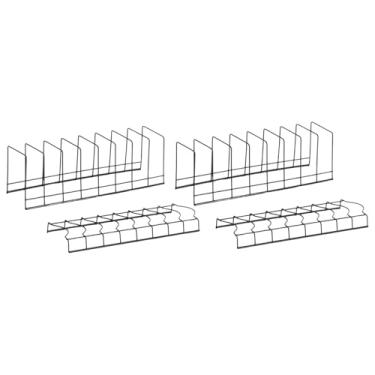 Imagem de Bothyi Escorredor de 2 tigelas, suporte para 2 pratos, suporte para utensílios, multifuncional para secagem de pratos, cesto de drenagem para balcão, Preto