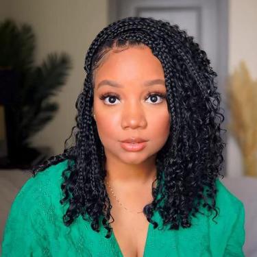 Imagem de Crochet Hair COOKOO Goddess Box Braids 30 cm sintético, pacote com 8