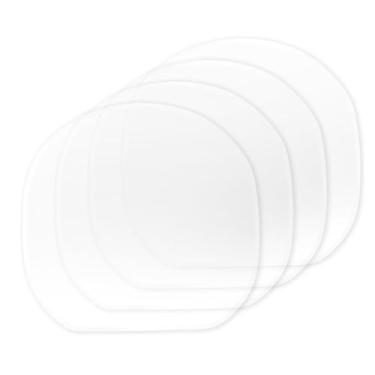 Imagem de Mozff 4 peças transparentes raquetes de tênis de mesa película protetora adesiva película protetora para tênis de mesa protetor de borracha raquetes de tênis de mesa capa de manutenção acessórios de