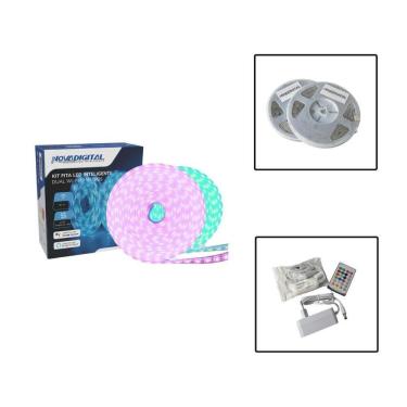 Imagem de Kit Fita Led Inteligente Rgb Wi-Fi Dual 10 Metros