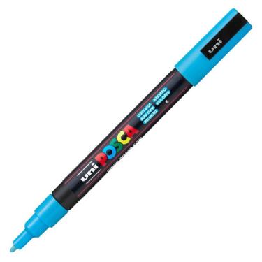 Imagem de Caneta Posca PC 3M azul claro Uni Ball