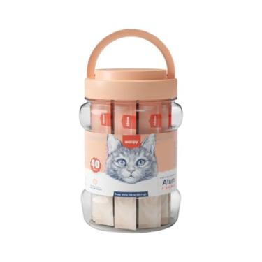 Imagem de Wanpy Creamy Petisco Cremoso para Gatos, 40 Sachês, 560g, Sabores Sortidos