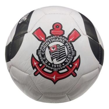 Imagem de Bola De Futebol Corinthians Em material sintético Tamanho 5 - SMACTUDO