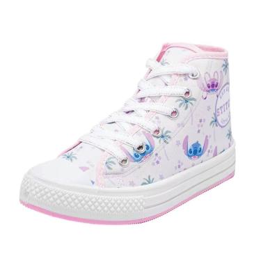 Imagem de Bota Casual Infantil Menina Ajustável Estilosa Stitch Disney