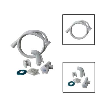 Imagem de Ducha Higiênica Chuveirinho Plástico Branco 1,2m 1/2"