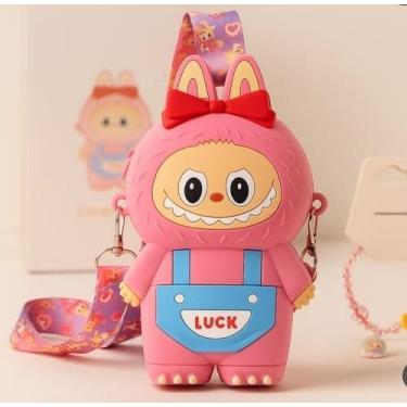 Imagem de Bolsa infantil Silicone para Crianças desenho animado Labubu com alça 