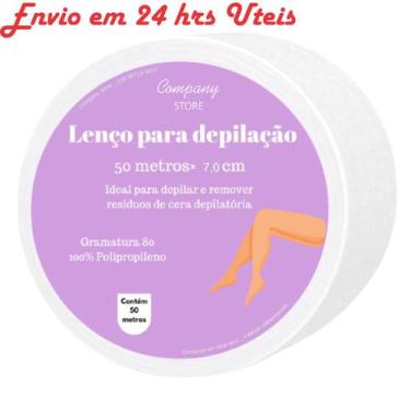 Imagem de Tnt para depilaçao, gramatura 80, 50 metros 7.0 cent de largura, envio