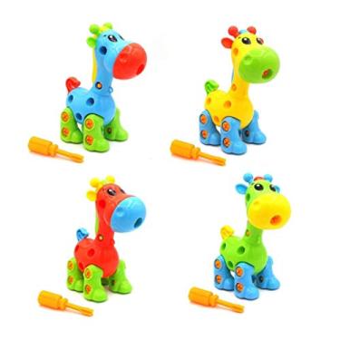 Imagem de Brinquedo Infantil Monte e Desmonte Girafa Pica Pau Brinquedos