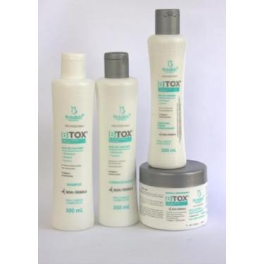Imagem de Btox Kit Capilar Profissional, Shampoo 300ml, Condicionador 300ml, Máscara 300g, Creme para Pentear 200ml, com Colágeno