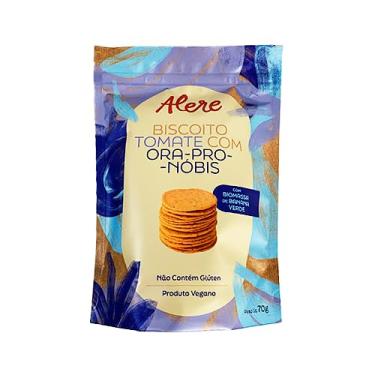 Imagem de Biscoito de Tomate e Biomassa de Banana Verde Sem Glúten Alere 70g
