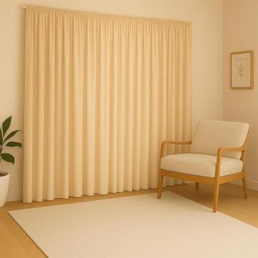 Imagem de Cortina Versátil 3,00X2,80 Sala Quarto Escritório Decoração Estilo Con