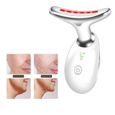 Imagem de Aparelho de massagem Facial com Luz LED e Função Aquecimento - MASSAGE