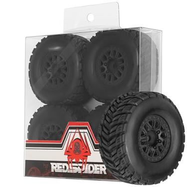 Imagem de REDSPIDER • RC Short Course Truck Tires and Wheels(4PCS) Hex 12mm Rubber Vacuum Tyres OD 2.56" Traxxas Tamiya Kyosho HPI for 1/14 1/16 1/18 RC Off On Road ARRMA Mojave GROM Rally Car (Black)
