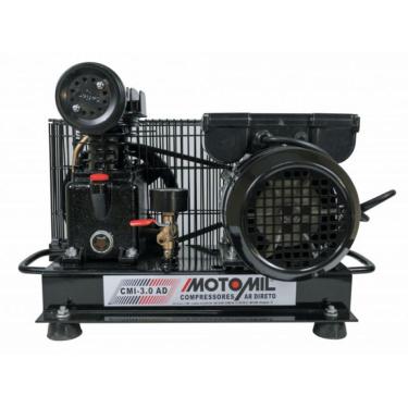Imagem de Compressor Ar Direto com Motor 1HP 4 Polos Bivolt CMI-3,0AD Motomil