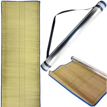 Imagem de Esteira De Praia de Palha Com Isolamento Térmico Confortável Grande