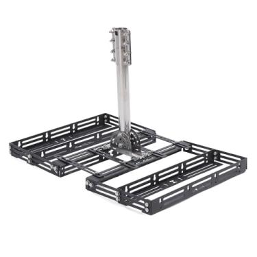 Imagem de Hyuduo Suporte de Montagem Em Cumeeira para Mini, Kit de Instalação de Satélite de Aço Inoxidável Com Ajuste de Inclinação de 160°, Conjunto Sem Perfuração para Antenas V1 V2 Em Várias Inclinações