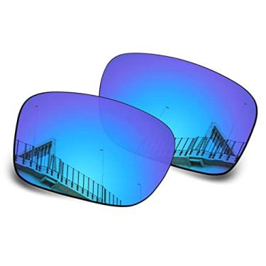 Imagem de Well-aimed Lentes de reposição polarizadas de 1,5 mm para óculos de sol Oakley Holbrook Metal OO4123, antiarranhões, resistente a impactos, proteção UV, irídio azul