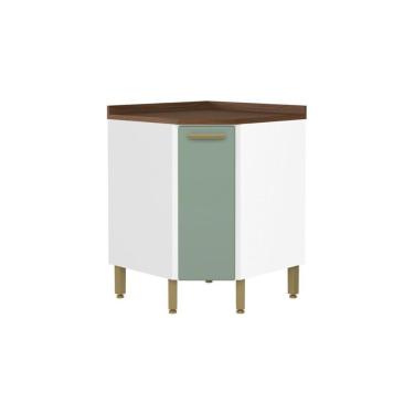 Imagem de Balcão De Cozinha Modulado Bella Canto C- 1 Porta Verde - Bertolini