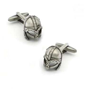 Imagem de Cufflinks Vintage Spartan Warrior Helmet Design Copper - yiweisai